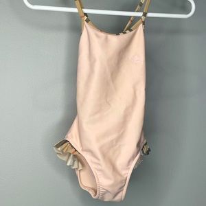 Burberry Pink Nova Check Infant Swimsuit